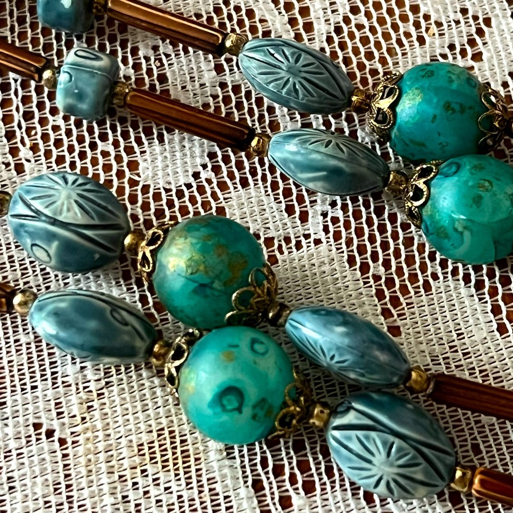 🩵 FREE With Bundle Purchase! Vintage Bead 24 Inch Necklace